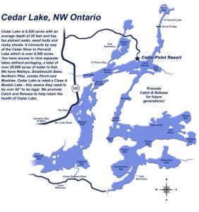 Cedar Lake Map – Cedar Point Resort